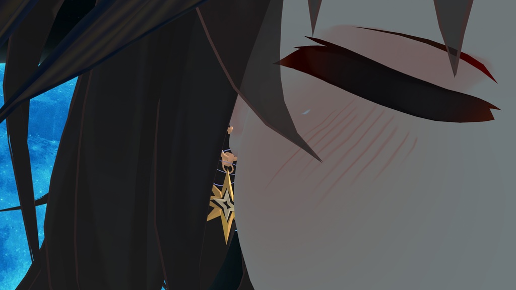 VRChat想定アクセサリー「辿星のイヤリング」