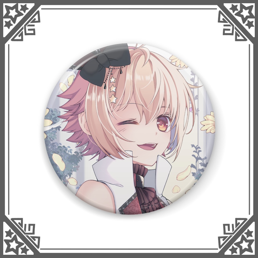 缶バッジ☆かの(春)