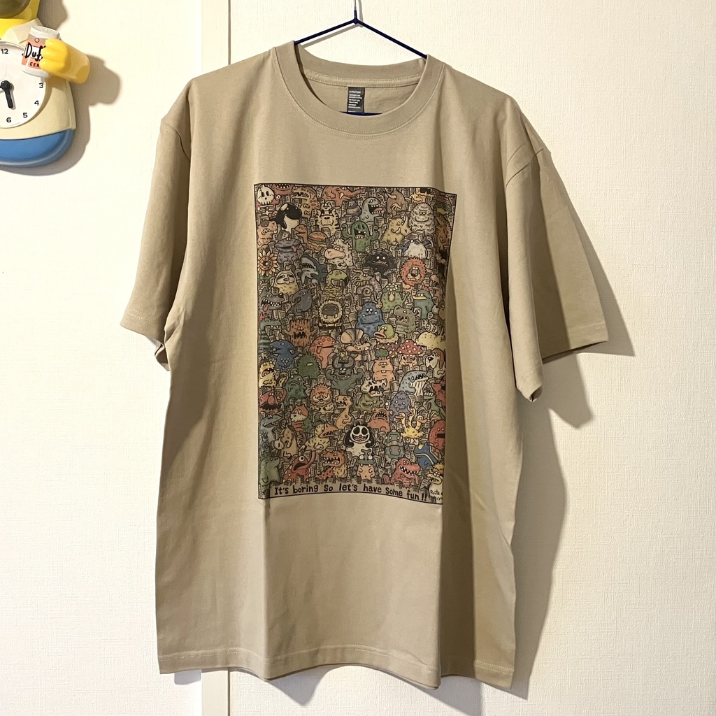 Tシャツ怪獣わらわら