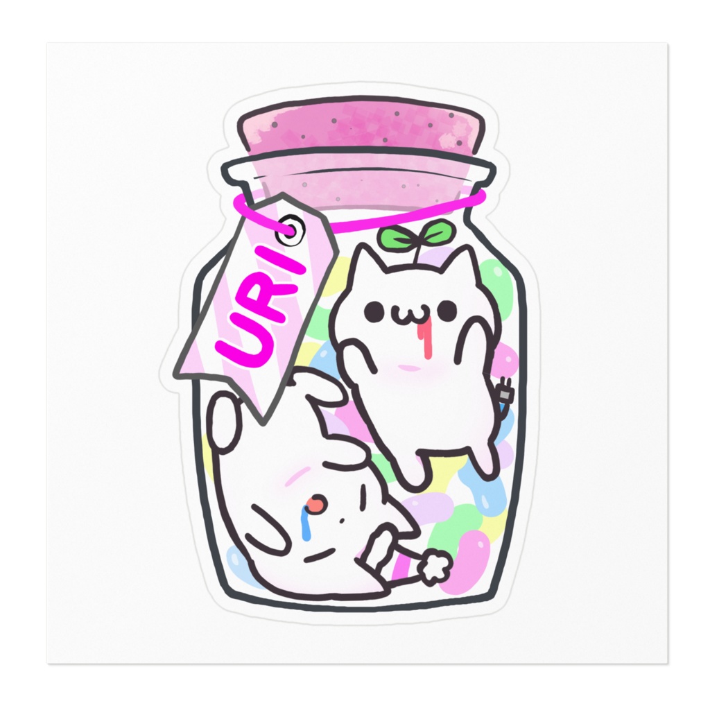 瓶詰めステッカー