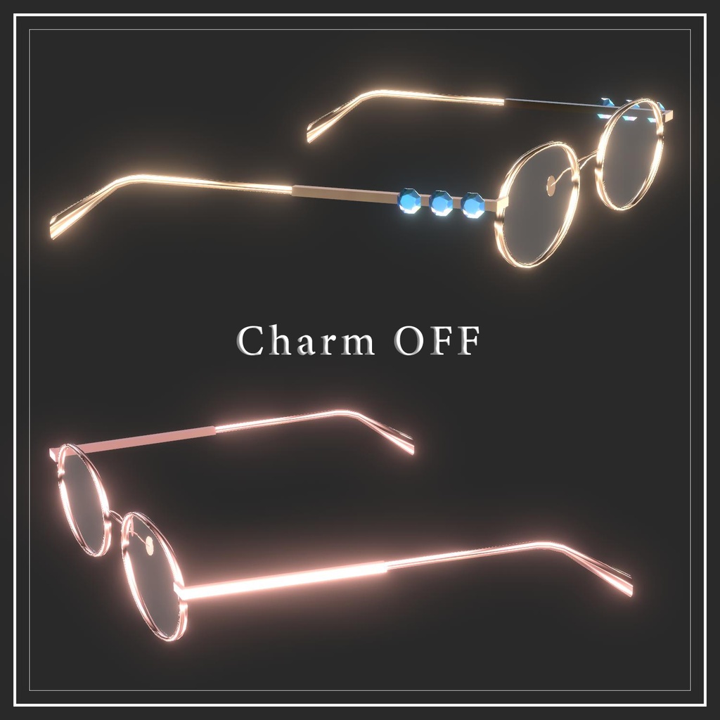 【VRC想定】『Little shy...』Chain glasses