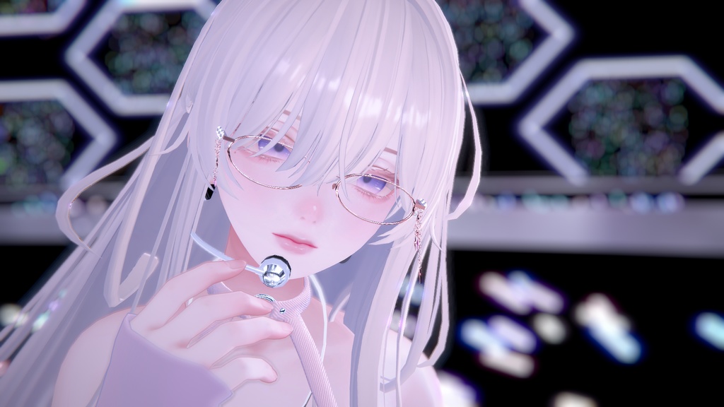 【VRC想定】『Little shy...』Chain glasses