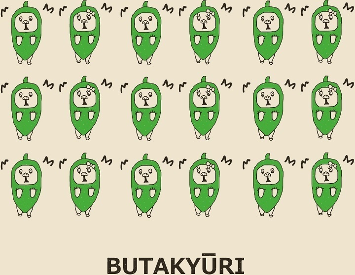 【受注生産】BUTAKYŪRI フラットポーチ