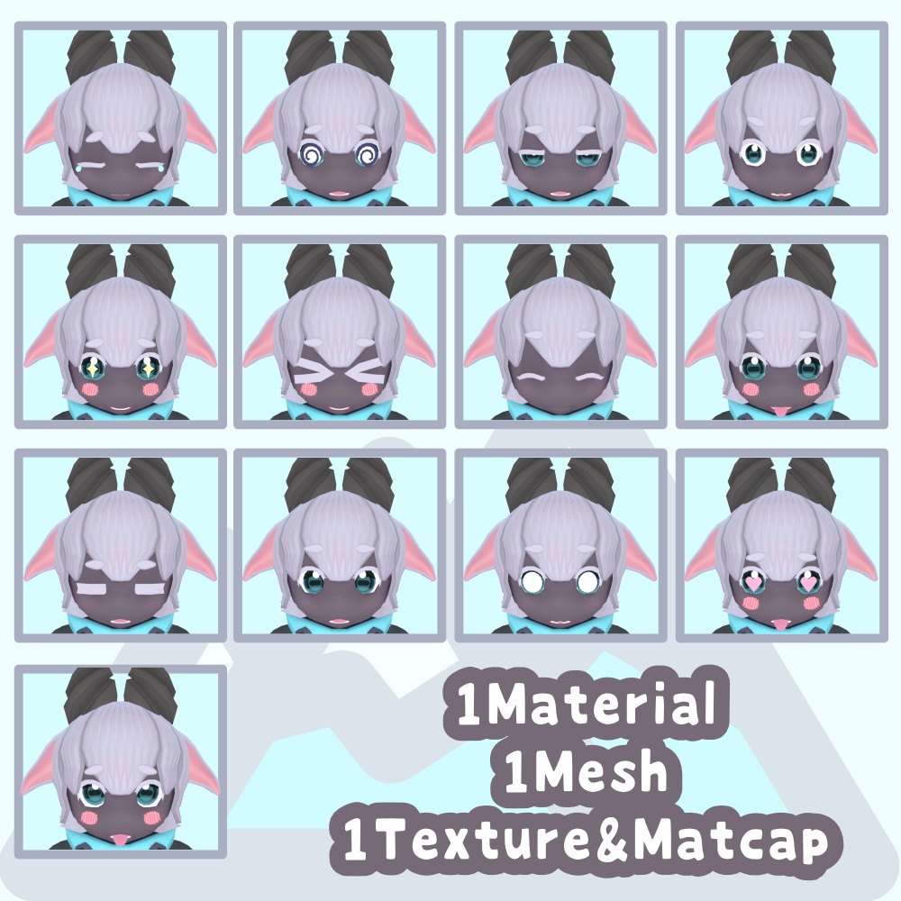 Khor(コール) - Quest対応VRChat向けオリジナル3Dモデル