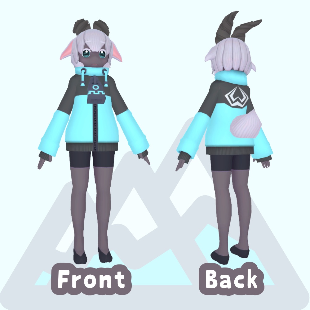 Khor(コール) - Quest対応VRChat向けオリジナル3Dモデル