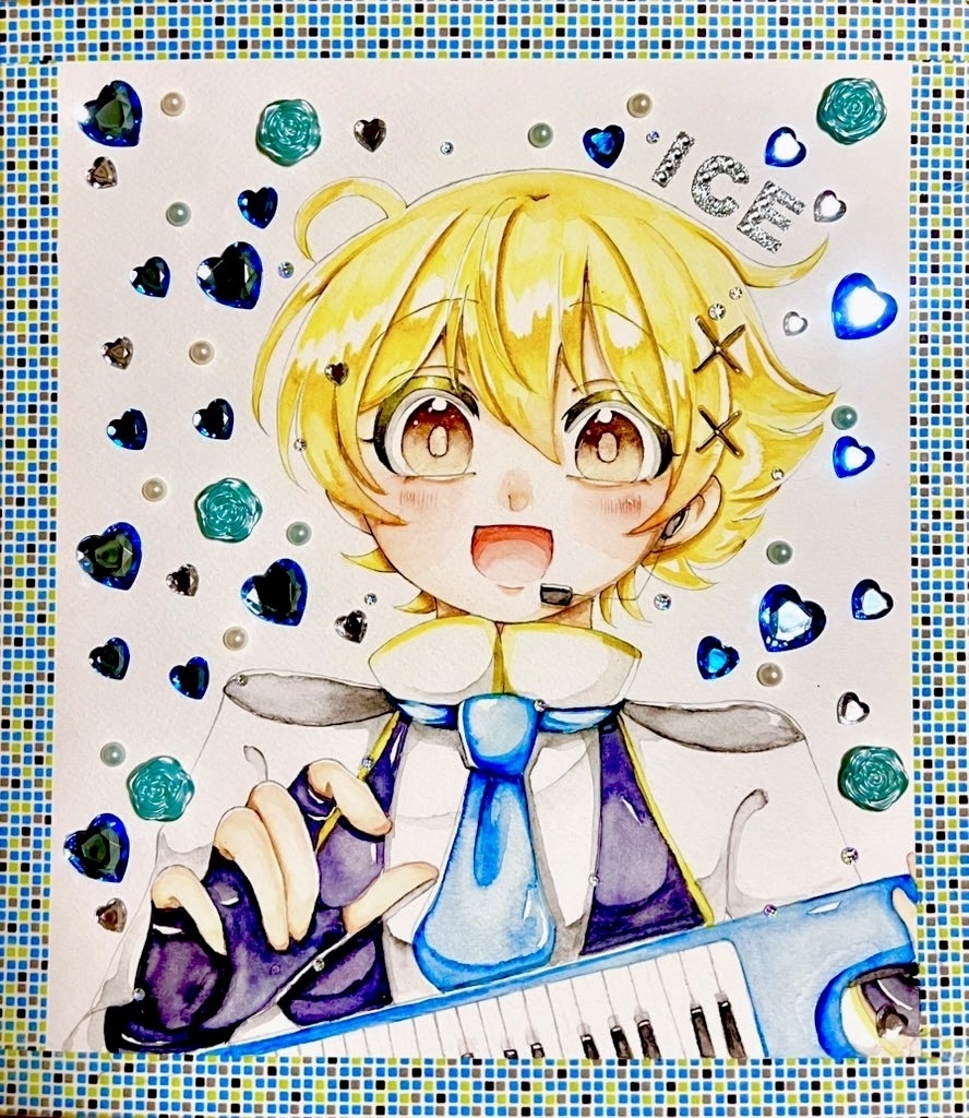 アナログ色紙 アイス