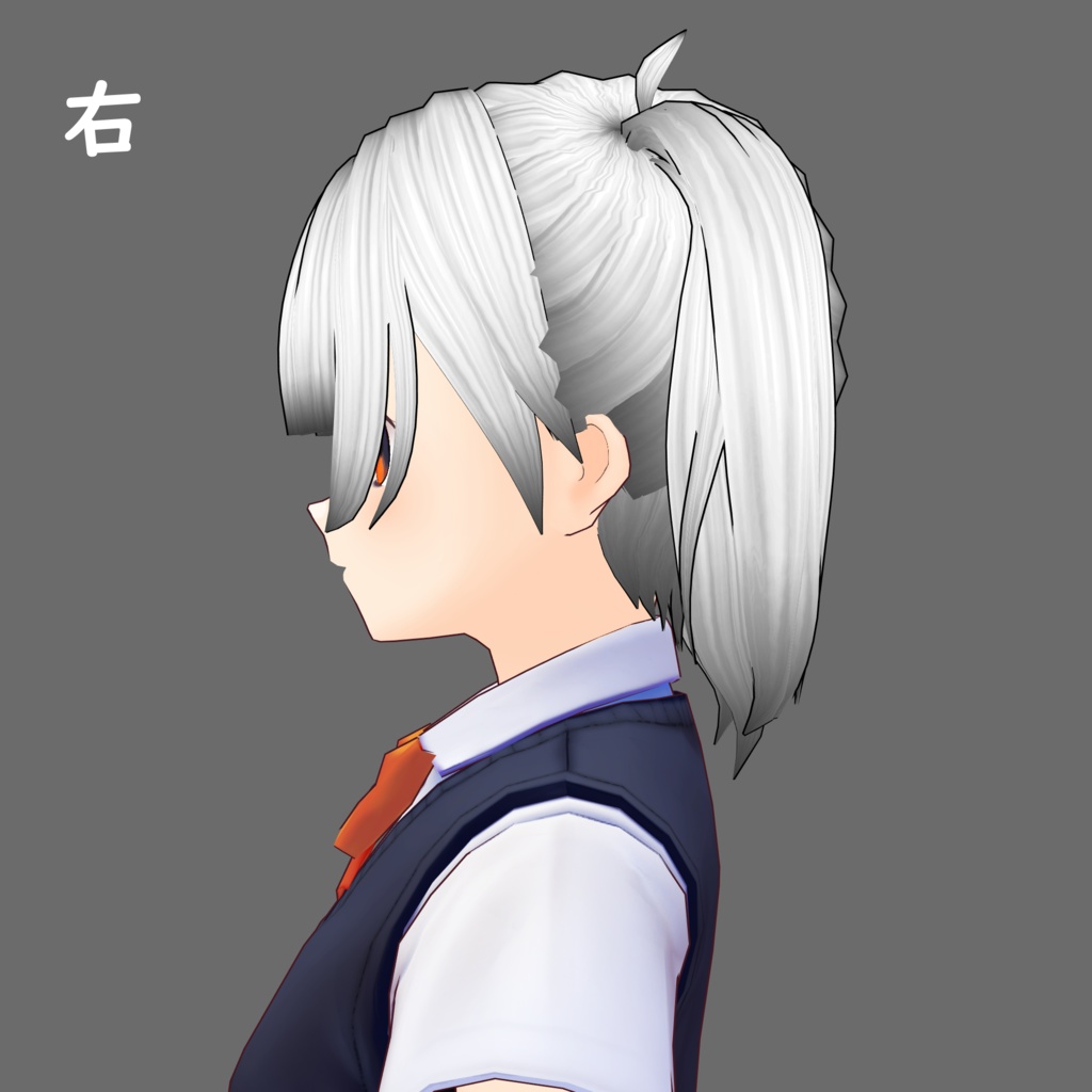 【VRoidヘアプリセット】【ベータ版用】ふんわりツインテール