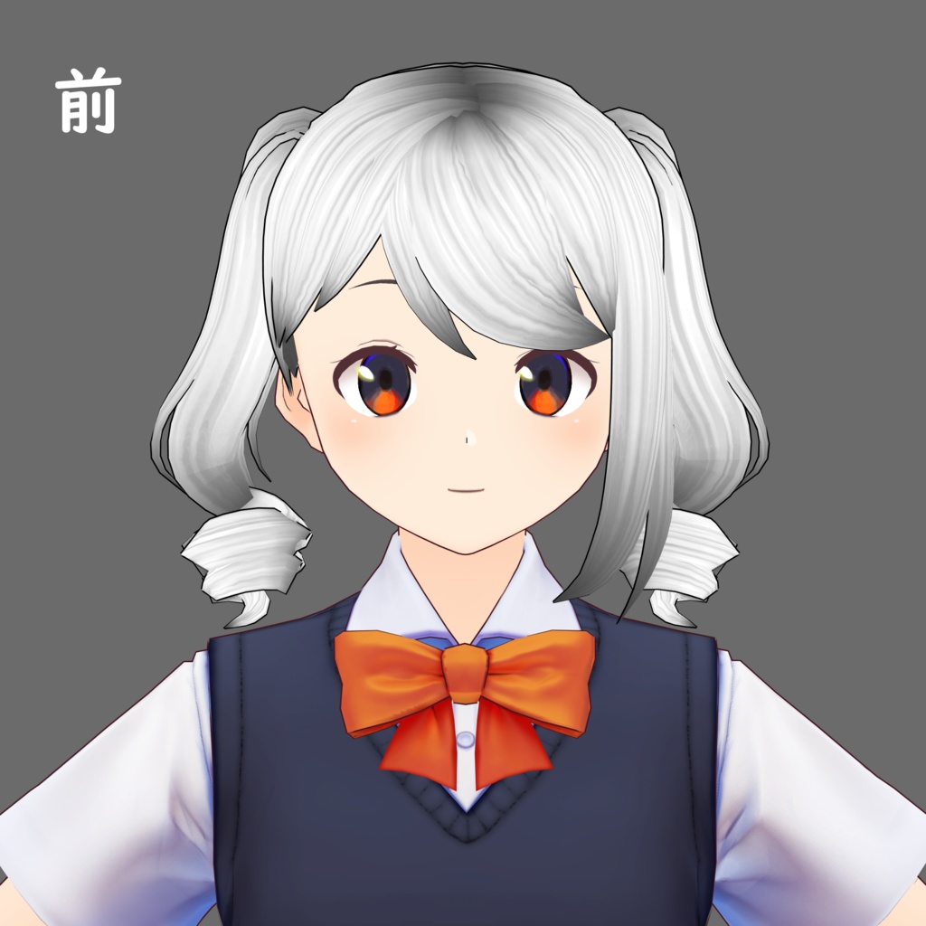 【VRoidヘアプリセット】【ベータ版用】ツイン縦ロール