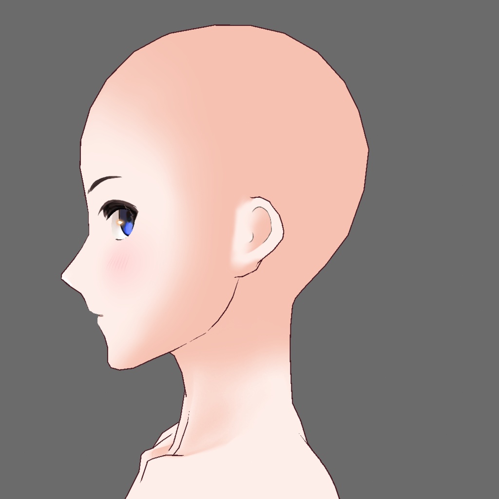 【VRoid用テクスチャ】【ベータ版・正式版対応】肌テクスチャ・改