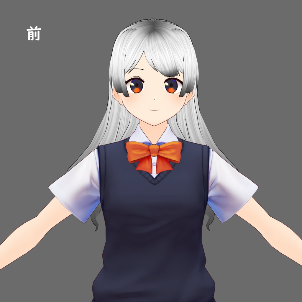 【VRoidヘアプリセット】【ベータ版用】ウェーブロング2