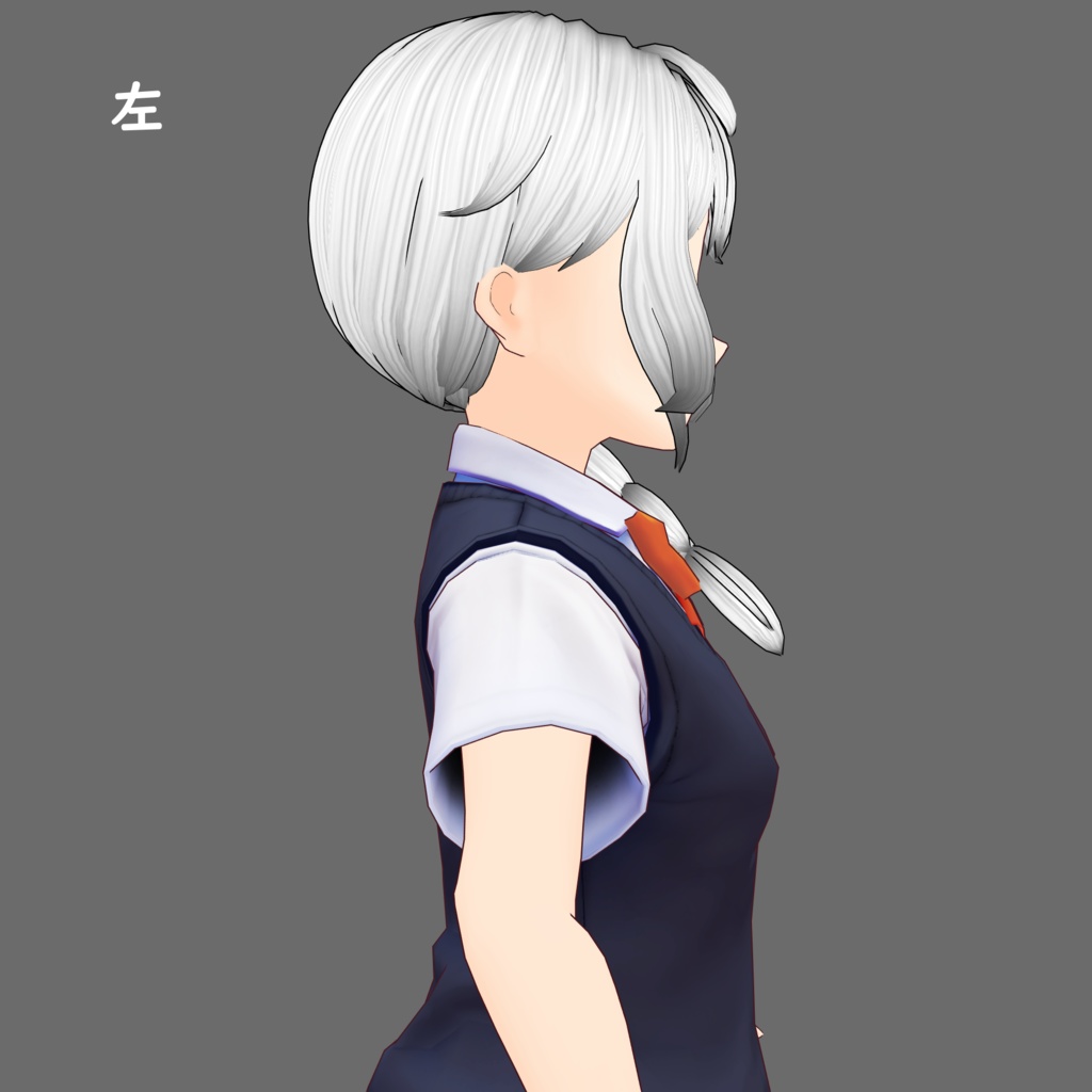 【VRoidヘアプリセット】【ベータ版用】サイド三つ編み