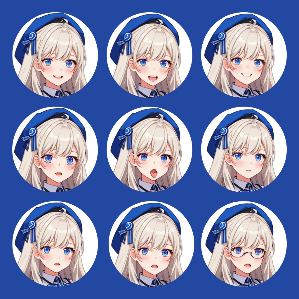 【立ち絵素材】女性/セーラー/Vtuber/ゲーム/スカート【商用利用可能】