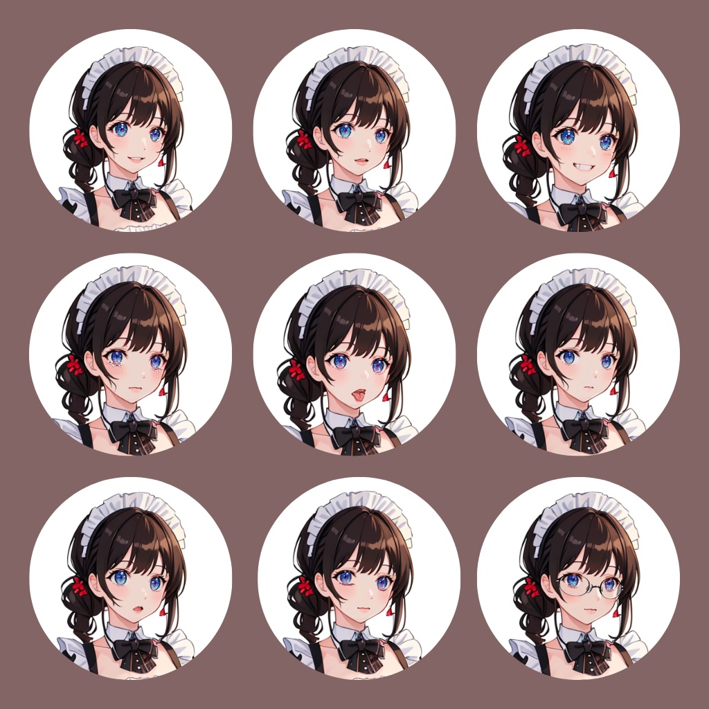 【立ち絵素材】女性/Vtuber/メイド【商用利用可能】