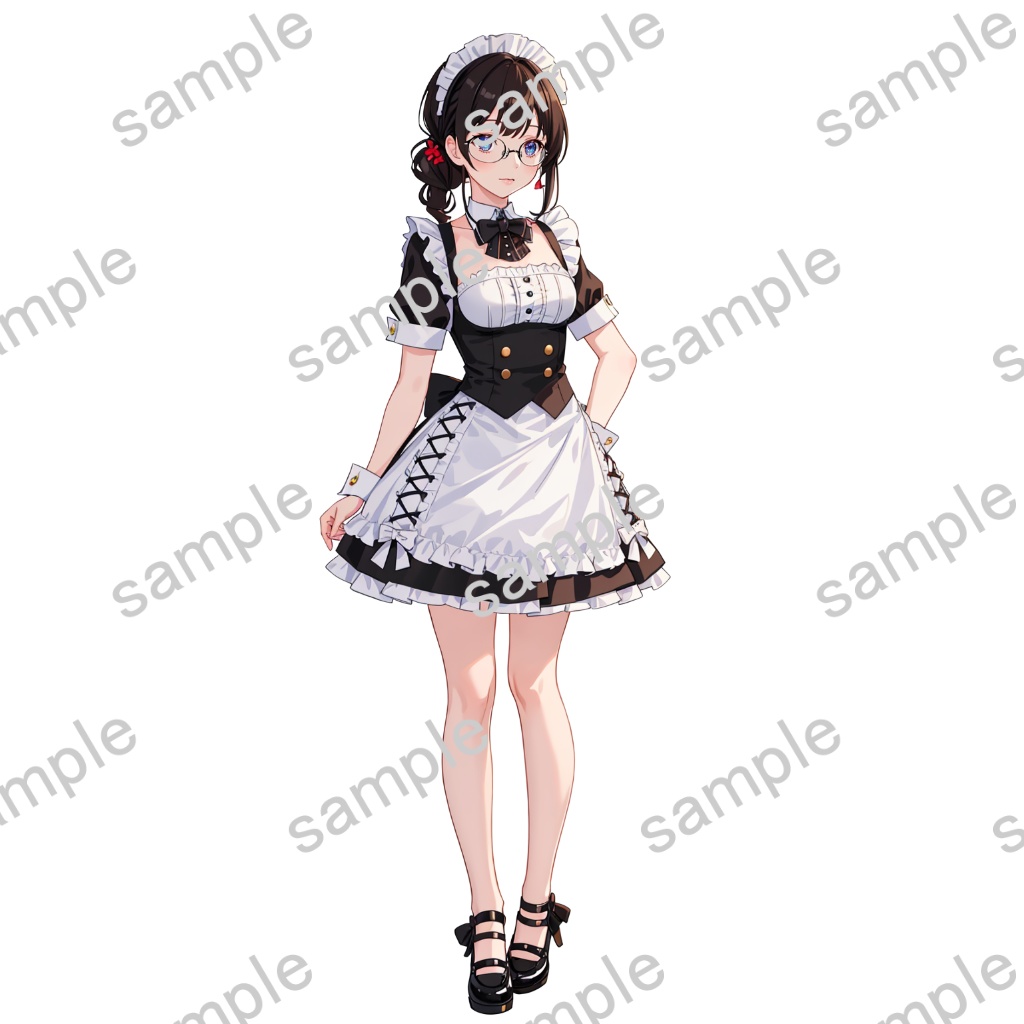 【立ち絵素材】女性/Vtuber/メイド【商用利用可能】