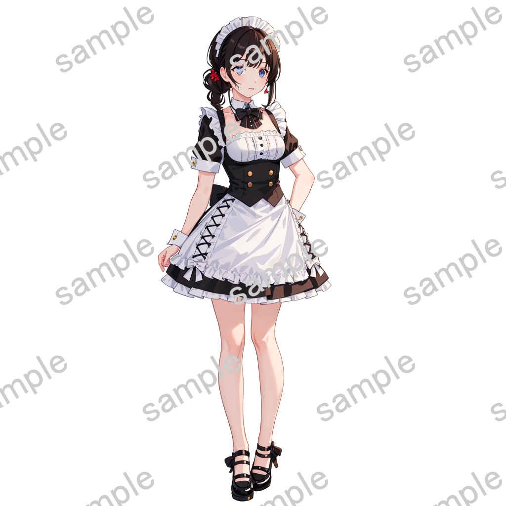 【立ち絵素材】女性/Vtuber/メイド【商用利用可能】
