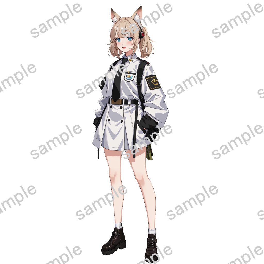 【立ち絵素材】女性/Vtuber/猫耳【商用利用可能】