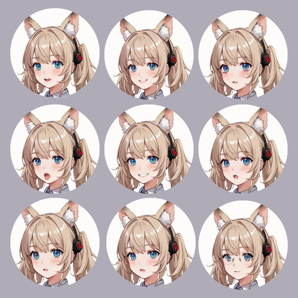 【立ち絵素材】女性/Vtuber/猫耳【商用利用可能】