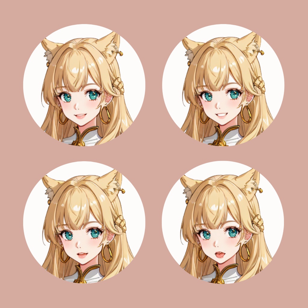 【立ち絵素材】女性/Vtuber/猫耳【商用利用可能】