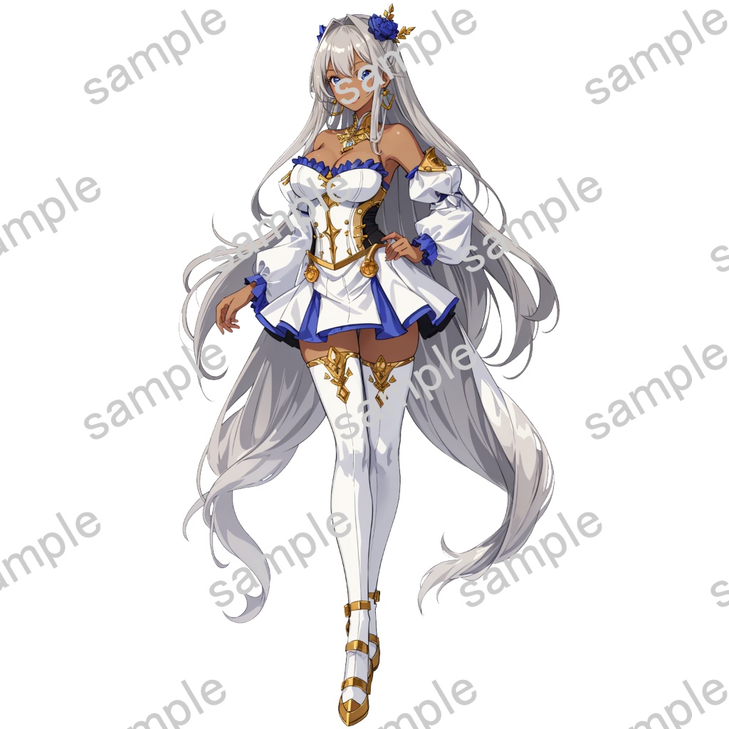 【立ち絵素材】女性/Vtuber/褐色【商用利用可能】