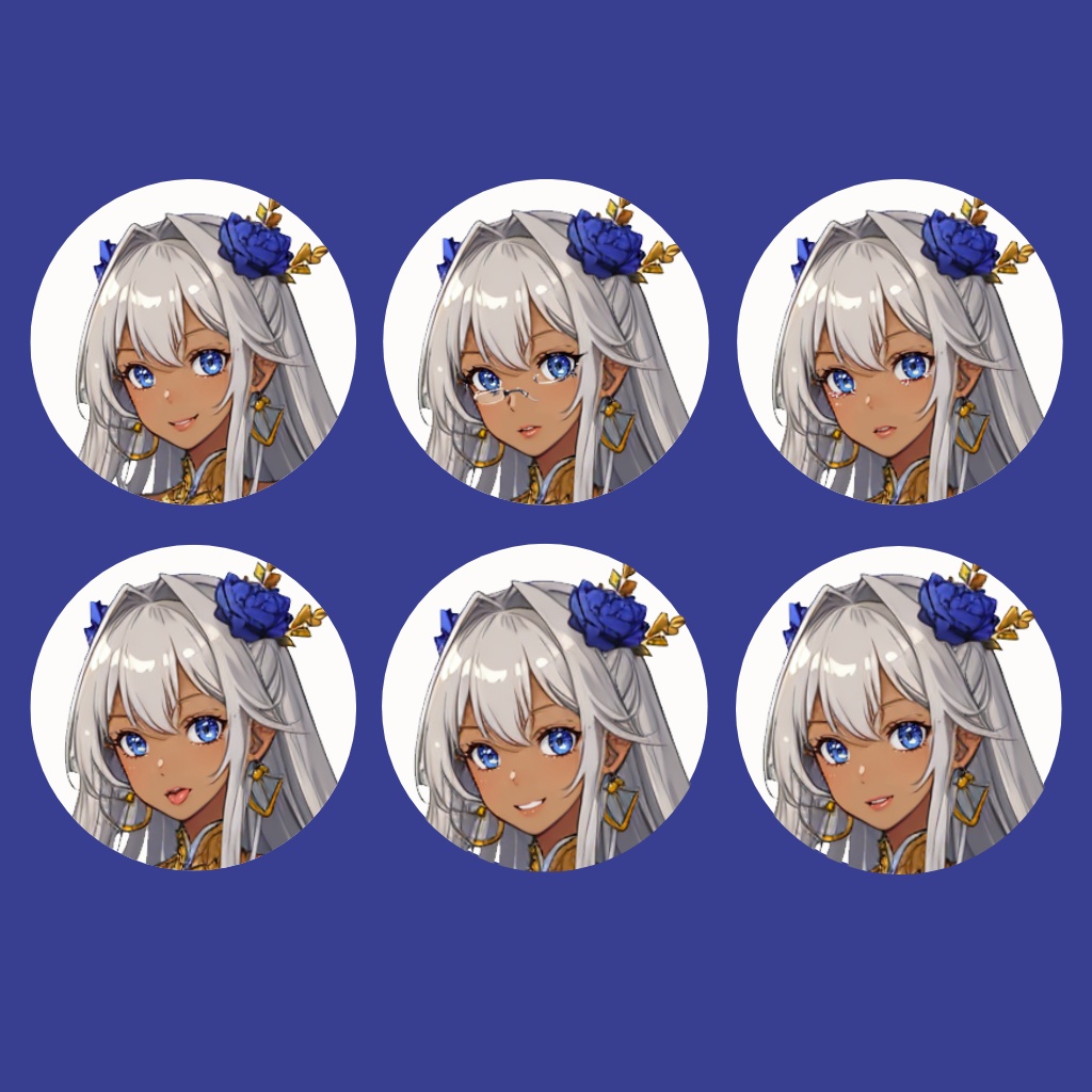 【立ち絵素材】女性/Vtuber/褐色【商用利用可能】