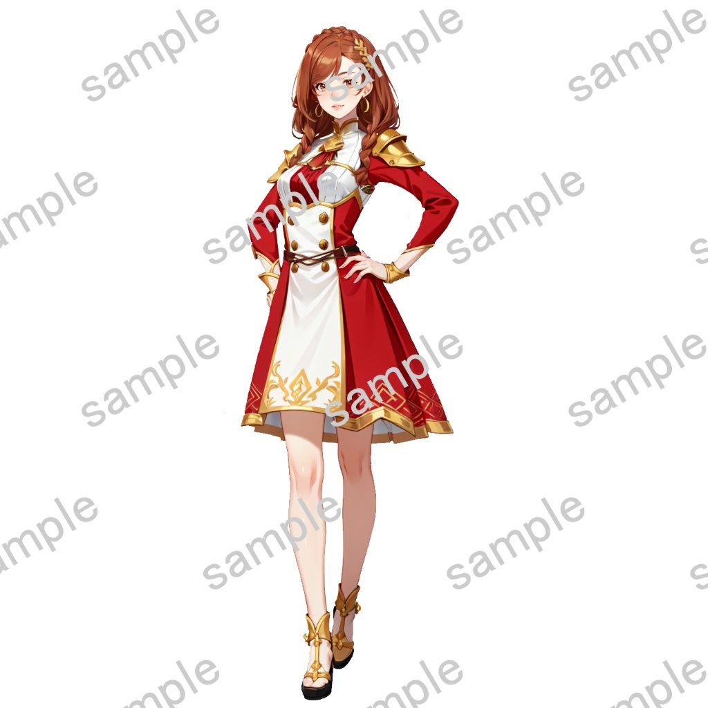 【立ち絵素材】女性/Vtuber/茶髪【商用利用可能】