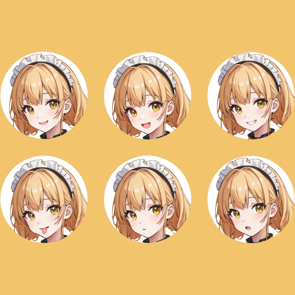 【立ち絵素材】女性/Vtuber/ボブ/メイド【商用利用可能】