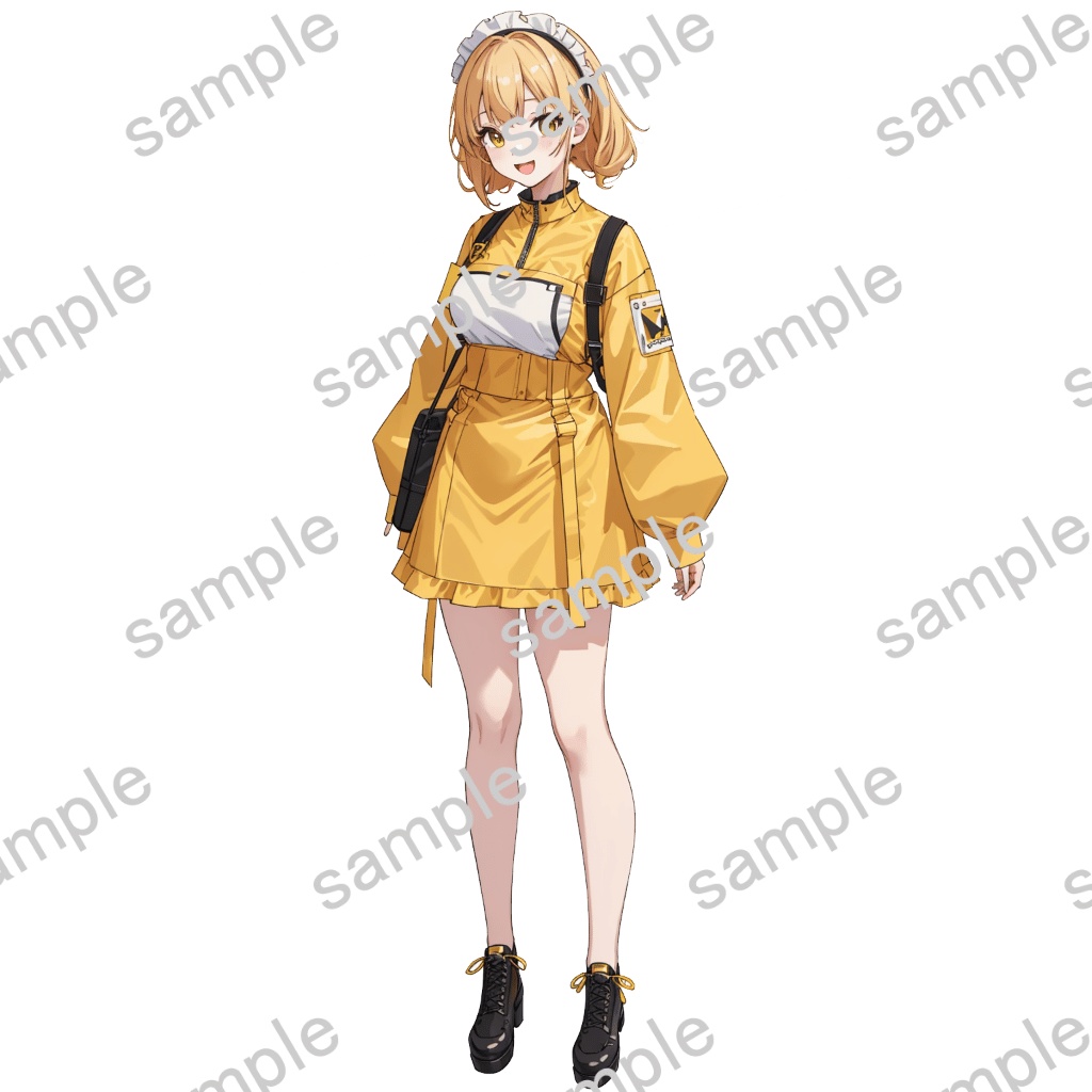 【立ち絵素材】女性/Vtuber/ボブ/メイド【商用利用可能】