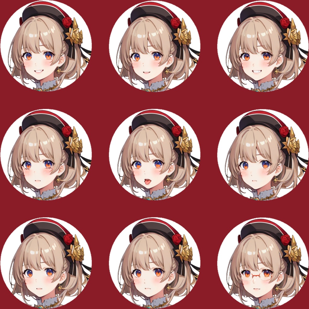 【立ち絵素材】女性/Vtuber/メイド/レトロ【商用利用可能】