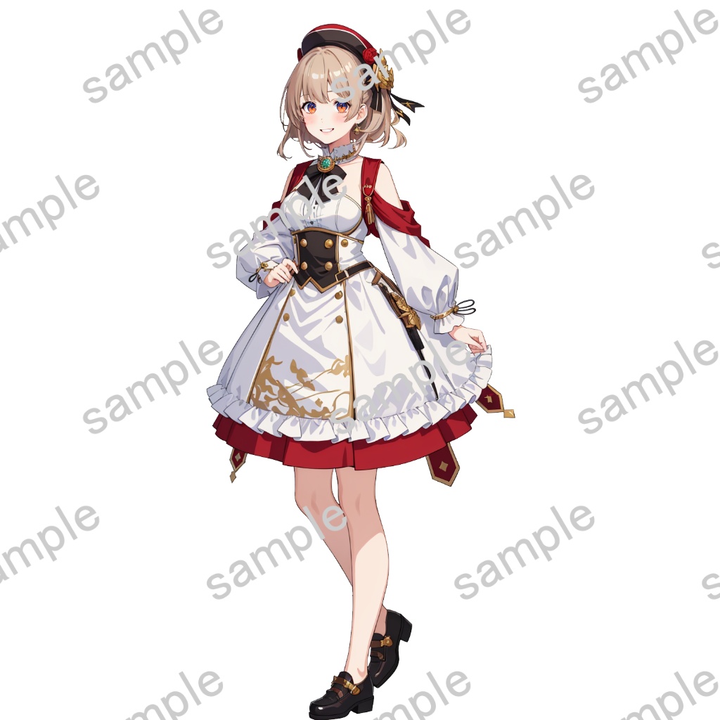 【立ち絵素材】女性/Vtuber/メイド/レトロ【商用利用可能】