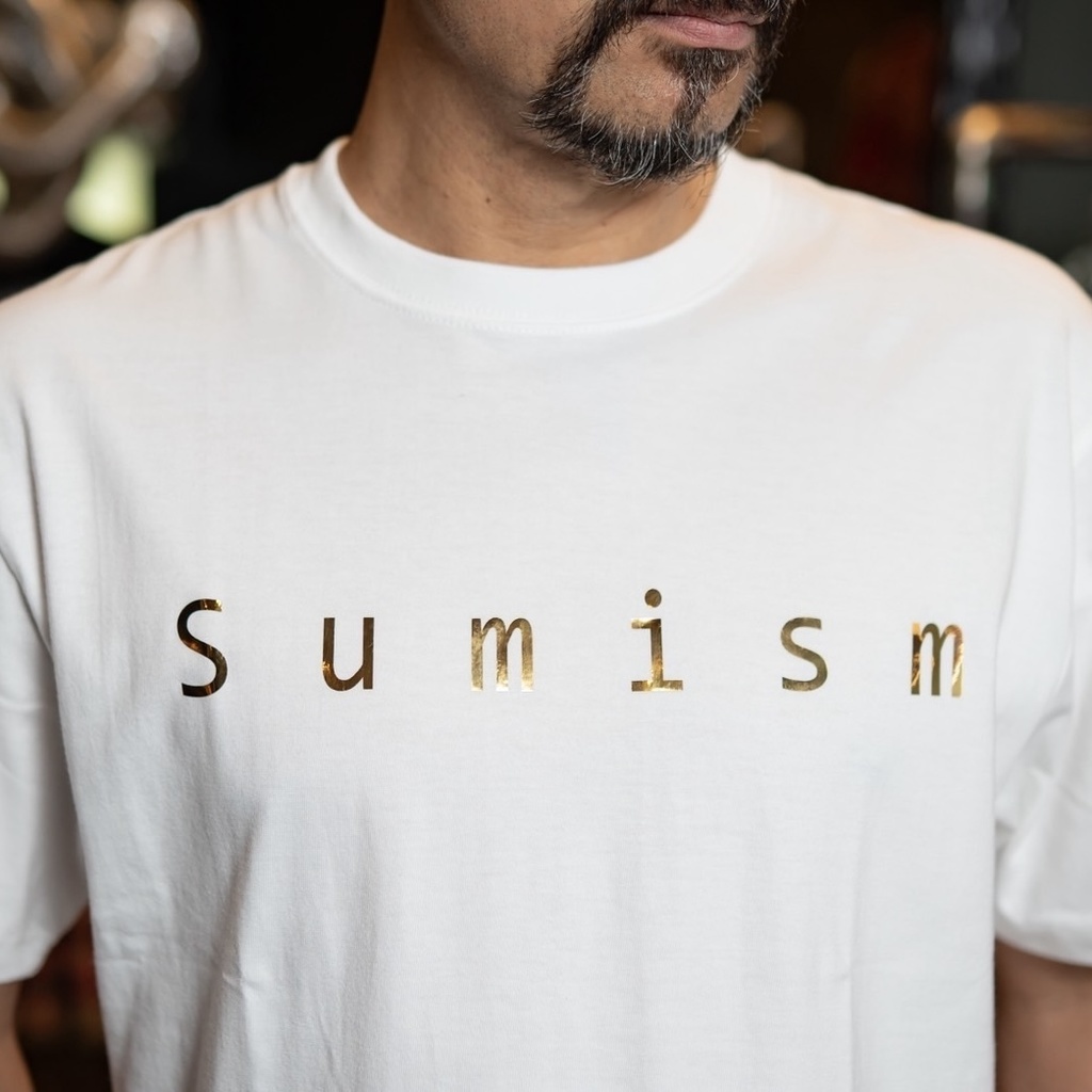 ロゴTシャツホワイト 高山額縁Tシャツ展ver