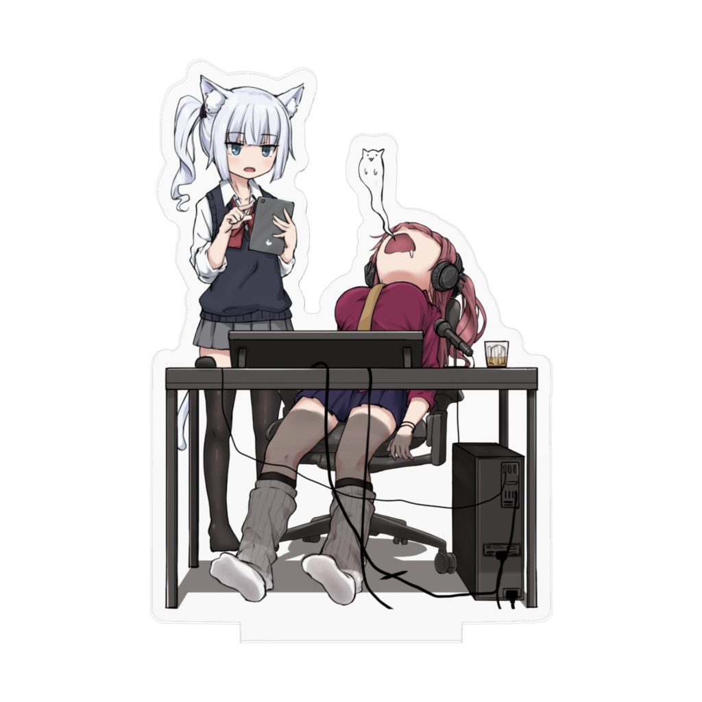 すいちゃんと読み上げちゃん。