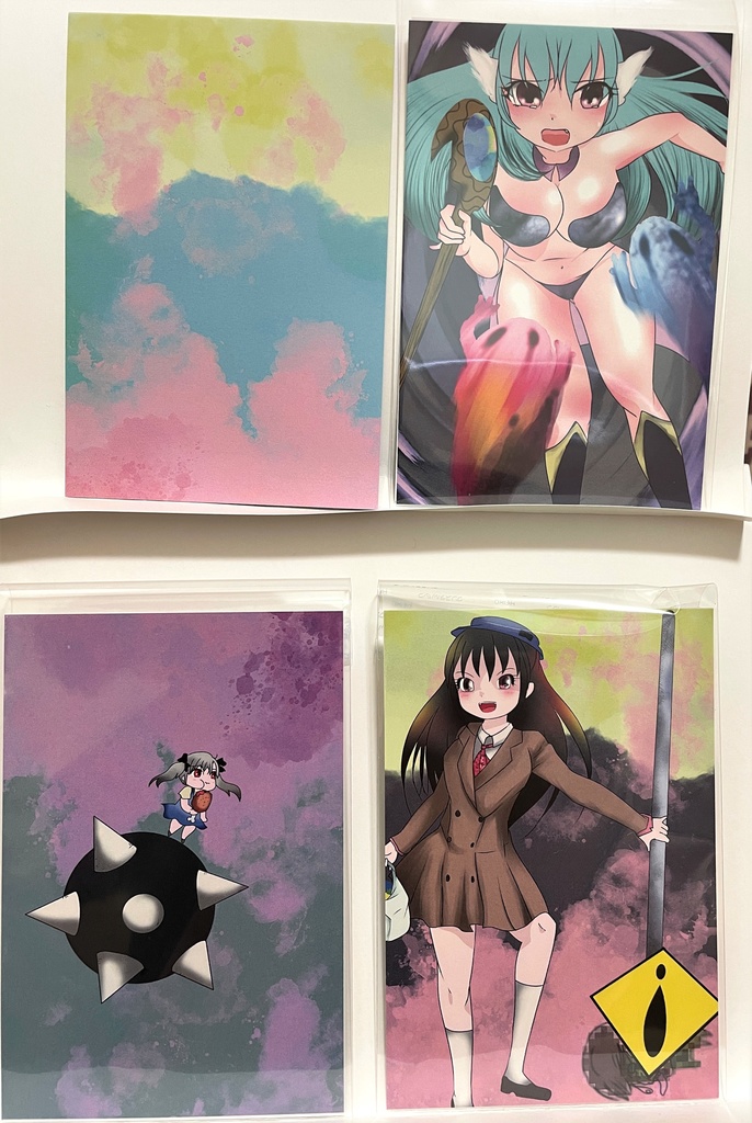 ポストカードブックとイラスト本セット