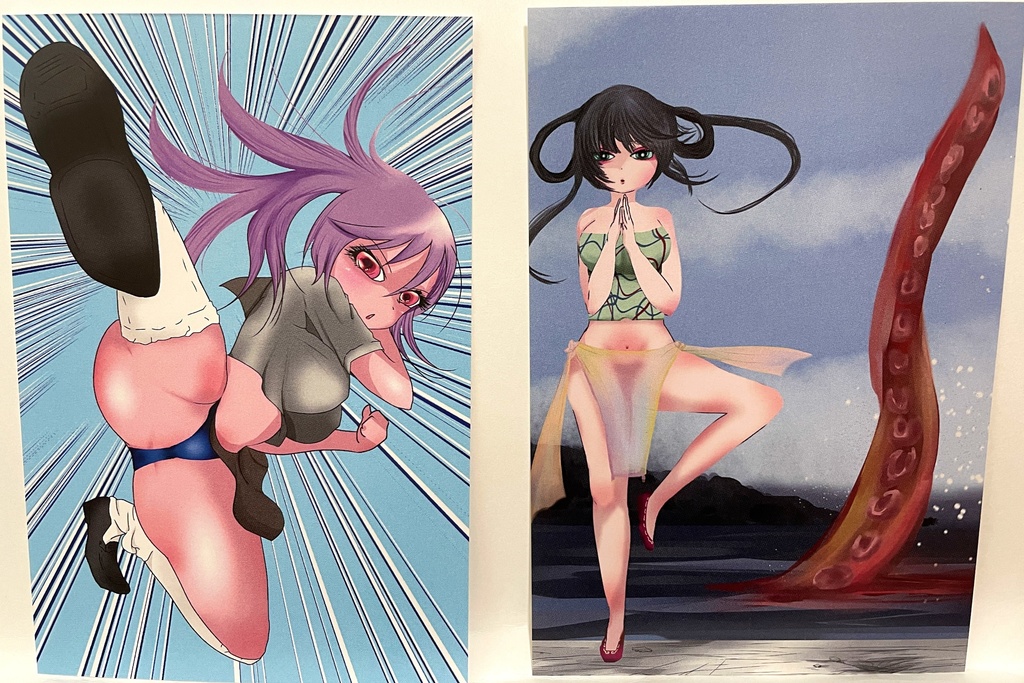 ポストカードブックとイラスト本セット