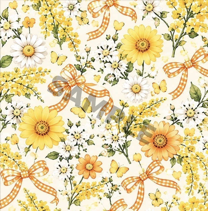 デザインペーパー Orange & Daisy|7柄セット