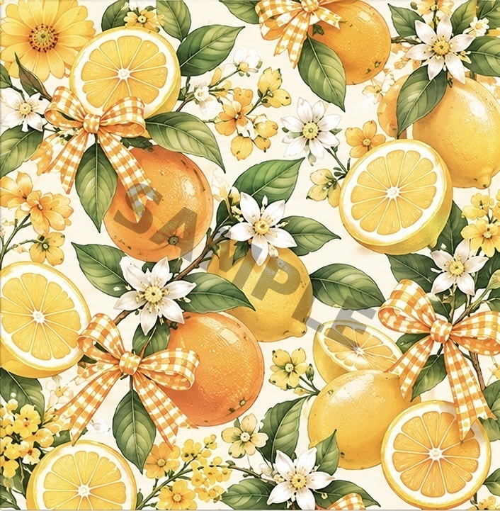 デザインペーパー Orange & Daisy|7柄セット