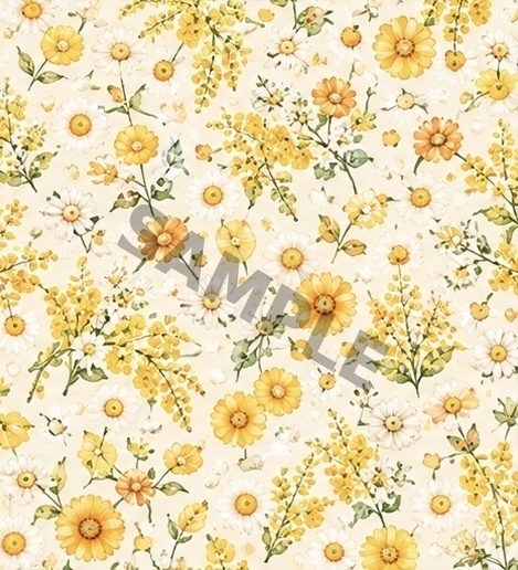 デザインペーパー Orange & Daisy|7柄セット