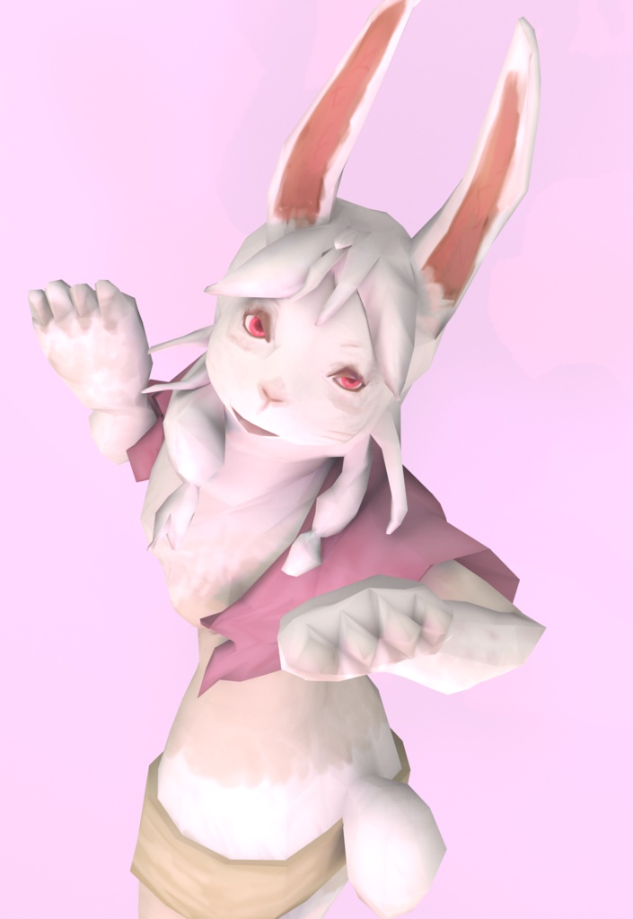 【3Dモデル】ウサギ族