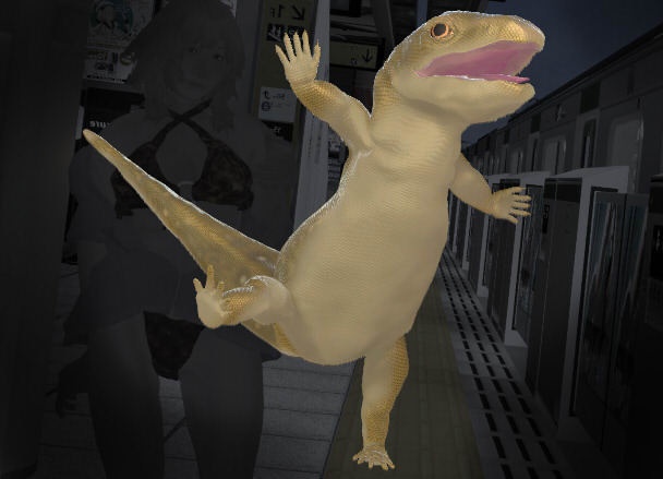 【3Dモデル】トカゲアバター【VRC対応】