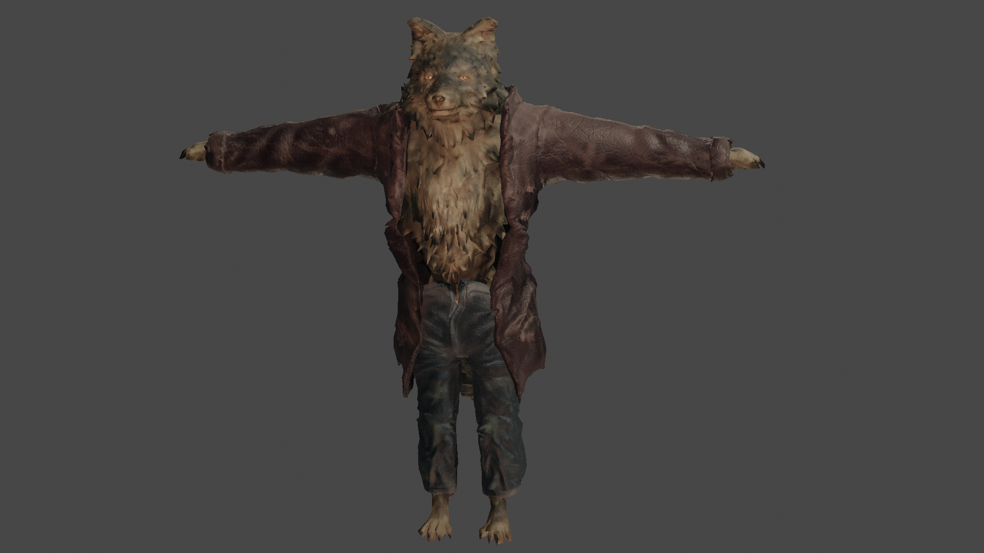 もふもふでかわいい人狼アバター