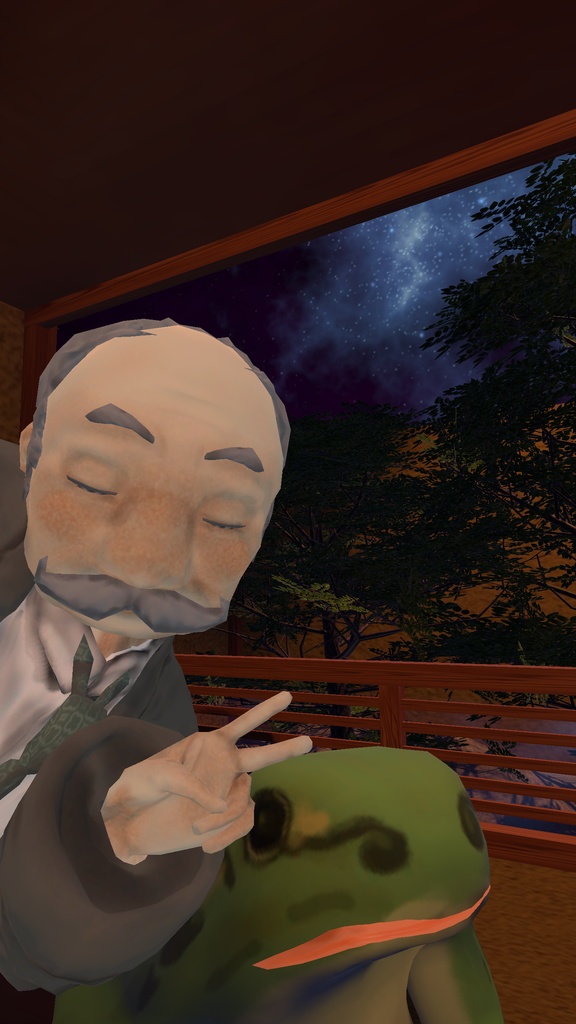 【3Dモデル】道行を照らしてくれそうなおじいちゃん