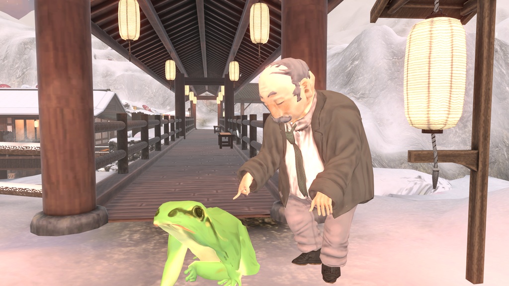 【3Dモデル】道行を照らしてくれそうなおじいちゃん