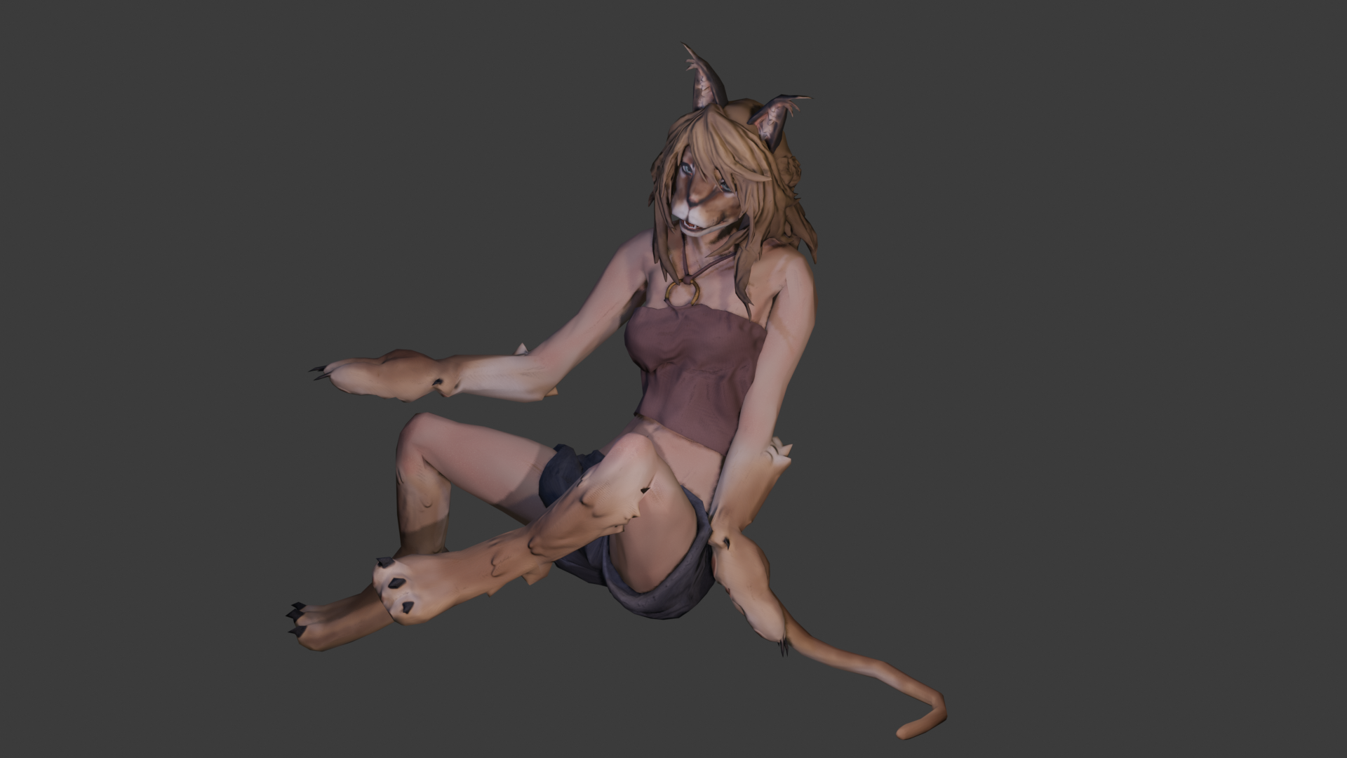 【VRChat対応アバター】猫獣人種族 -Servaline-【VRCFacialTracking対応】