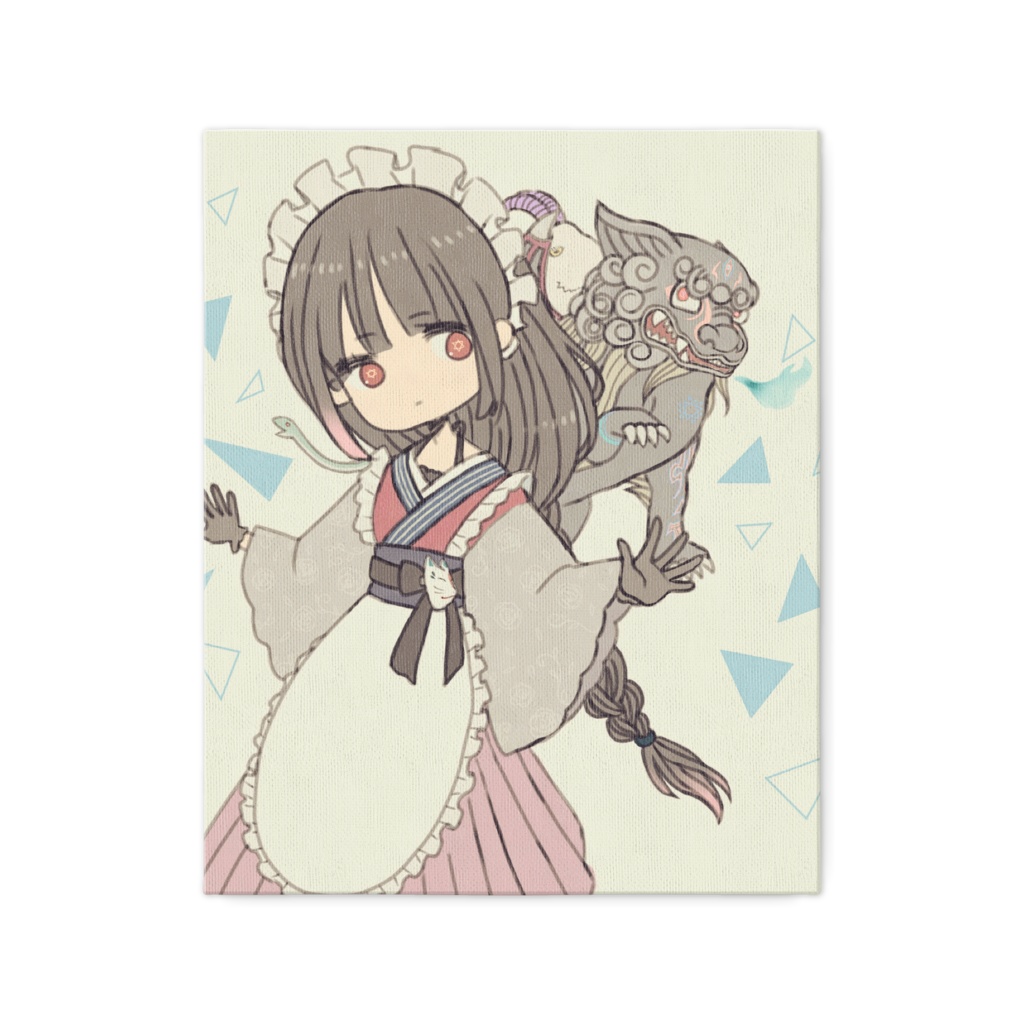 和メイドちゃんキャンバス