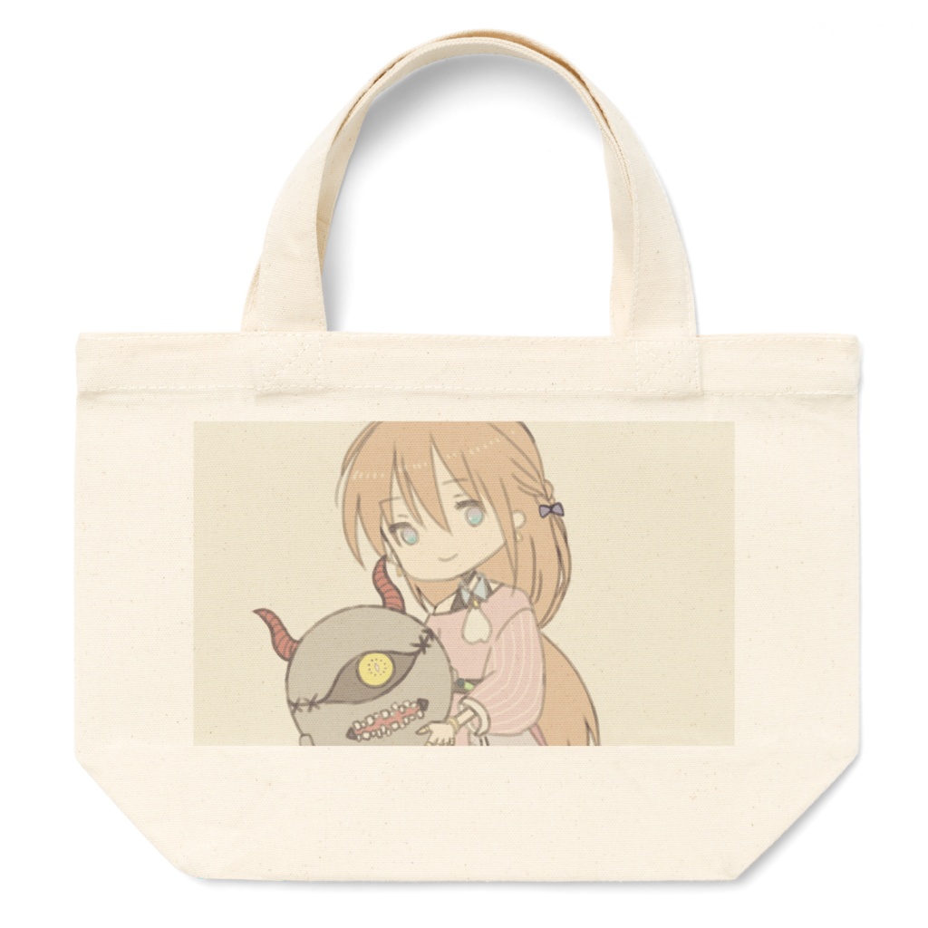 ★生命体と少女のトートバッグ