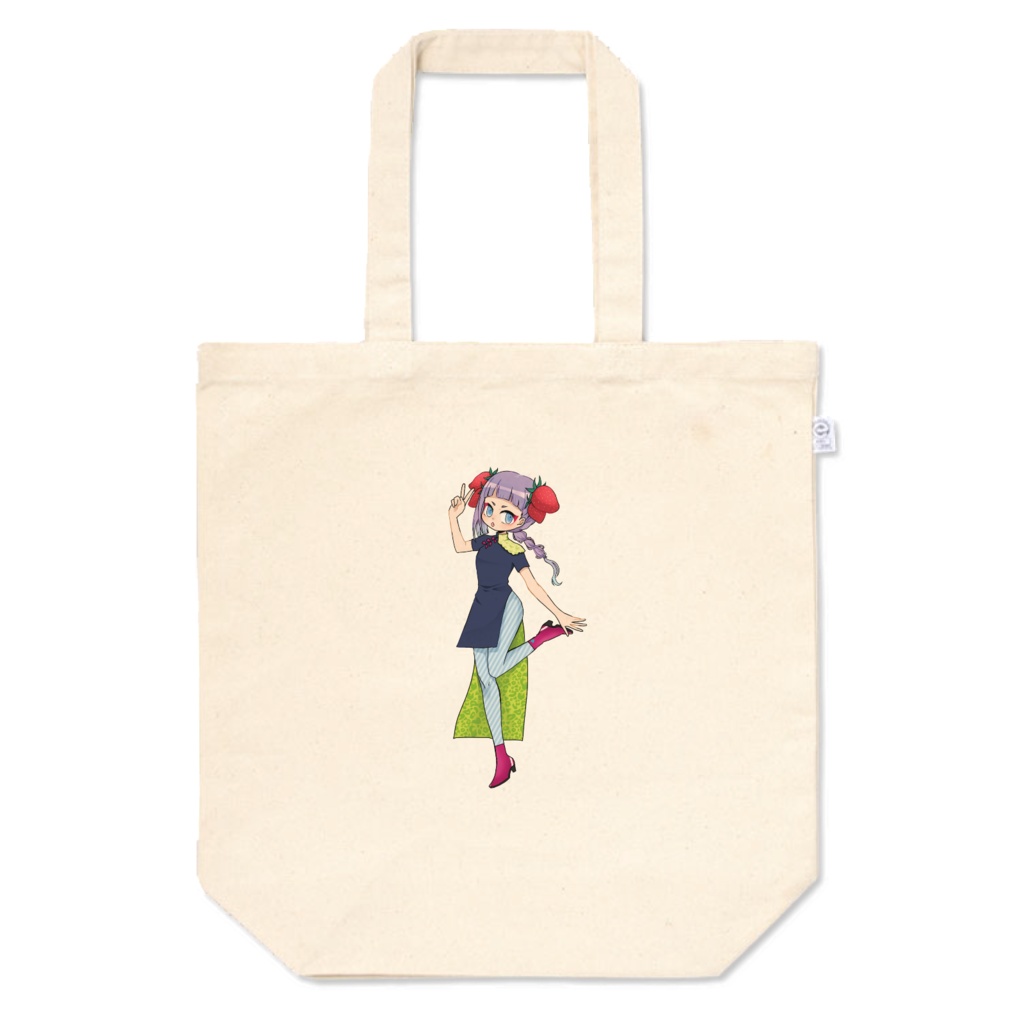 いちごチャイナ娘のトートバッグ