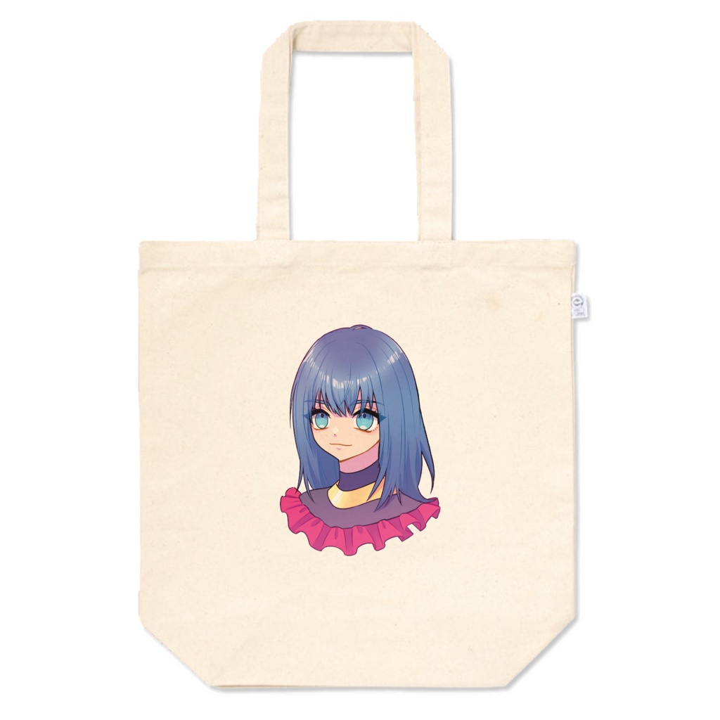 青髪少女のトートバッグ