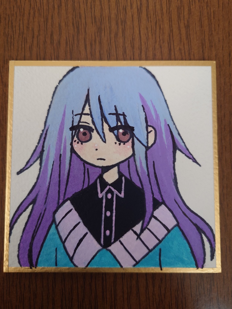 豆色紙原画