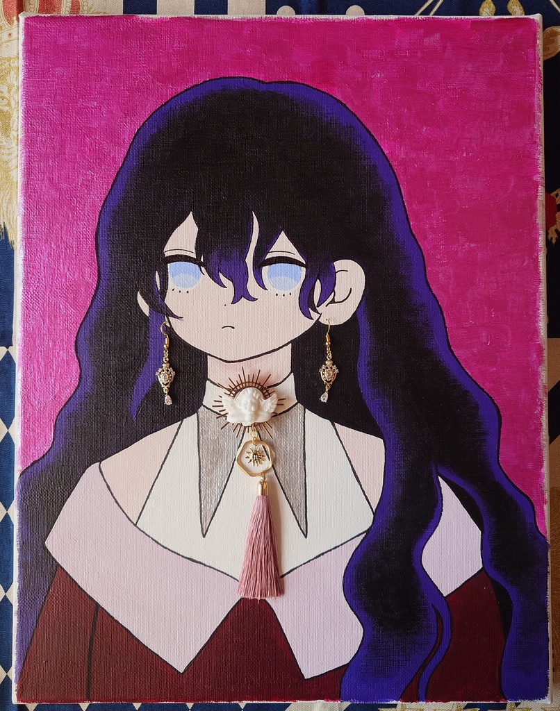 手描きキャンバスイラスト