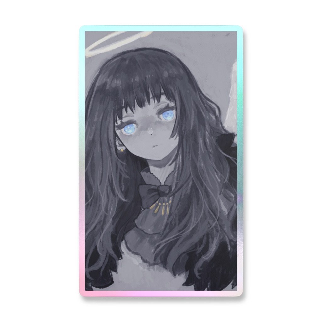 青目天使ちゃんのスマホステッカー