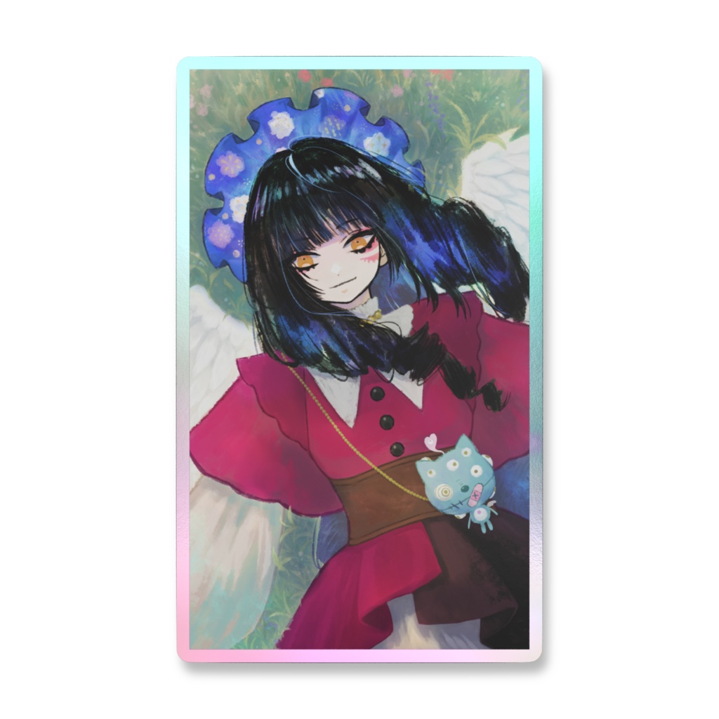 黒髪天使ちゃんのステッカー